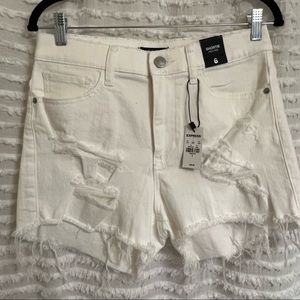 NWT Express White Jean Shorts